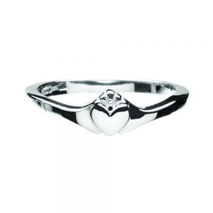 Contemporary Ladies Claddagh Ring