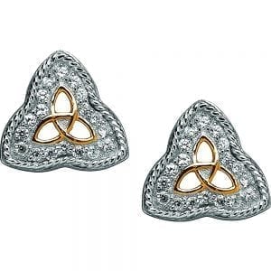 Trinity Rope Silver Earrings