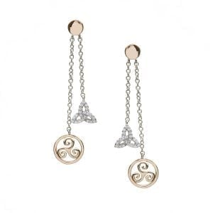 Trinity & Celtic Spiral Earrings