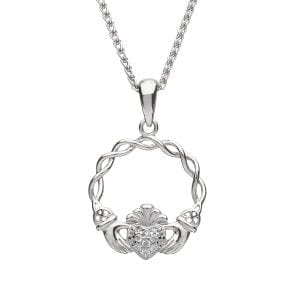 Silver Claddagh Pendant