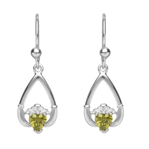 August Claddagh Earrings