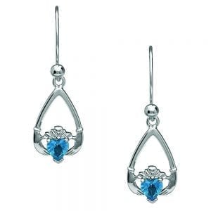 December Claddagh Earrings