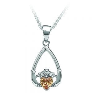 November Claddagh Pendant