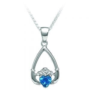 December Claddagh Pendant