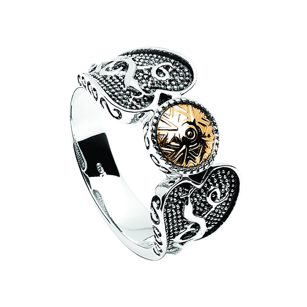 Wood Quay Silver Ring - Oxidised - Celtic Jewelry by Boru