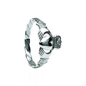 Ladies Twisted Claddagh Ring