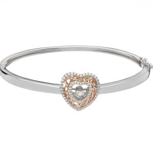 Dancing Stone Heart Bangle