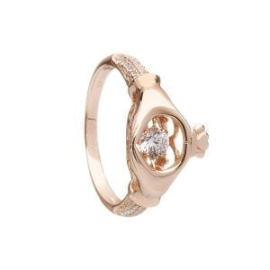 Rose Gold Claddagh Ring