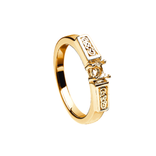 14K Gold Ring Mount Only