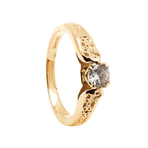 14K Gold Ring Trinity-0.25cts Diamond