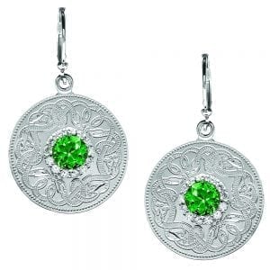 Emerald Celtic Warrior Earrings