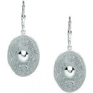 Celtic Warrior Oval Earrings