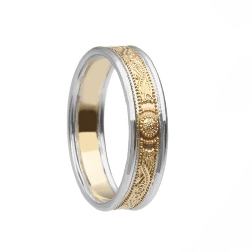 Celtic Warrior Shield Wedding Ring