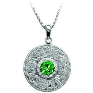 Emerald Celtic Warrior Necklace