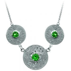 Emerald Celtic Warrior Pendant