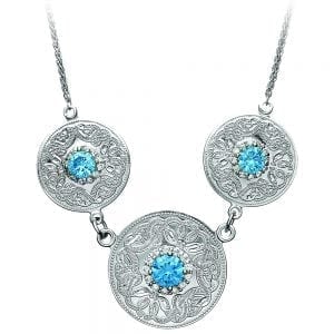 Blue Celtic Warrior Pendant