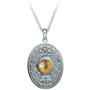 Celtic Warrior Oval Pendant