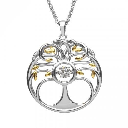 Tree of Life Dancing Stone Pendant