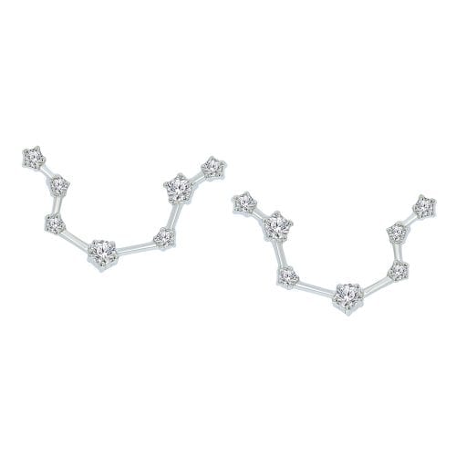 Aquarius Constellation Stud Earrings