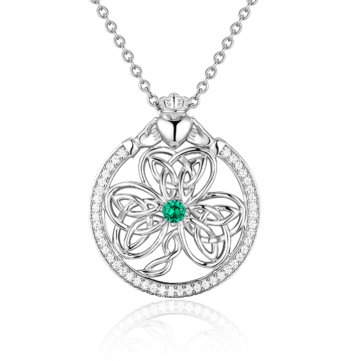 Shamrock & Claddagh Pendant